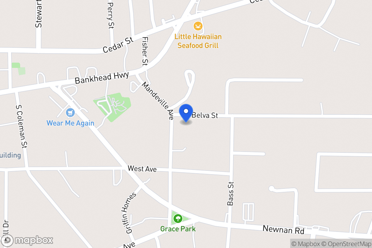 Map of 206 Mandeville Ave