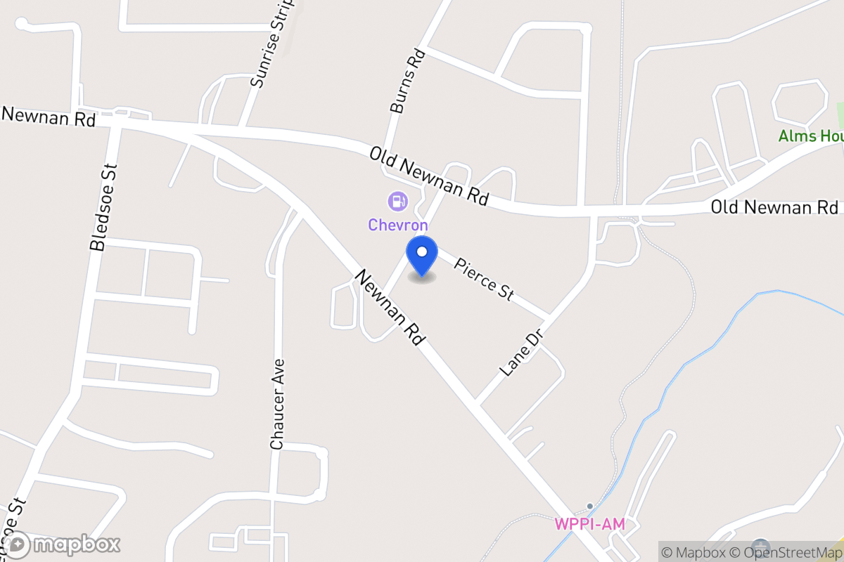 Map of 602 Newnan Rd