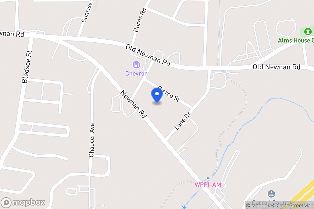 Map of 610 Newnan Rd