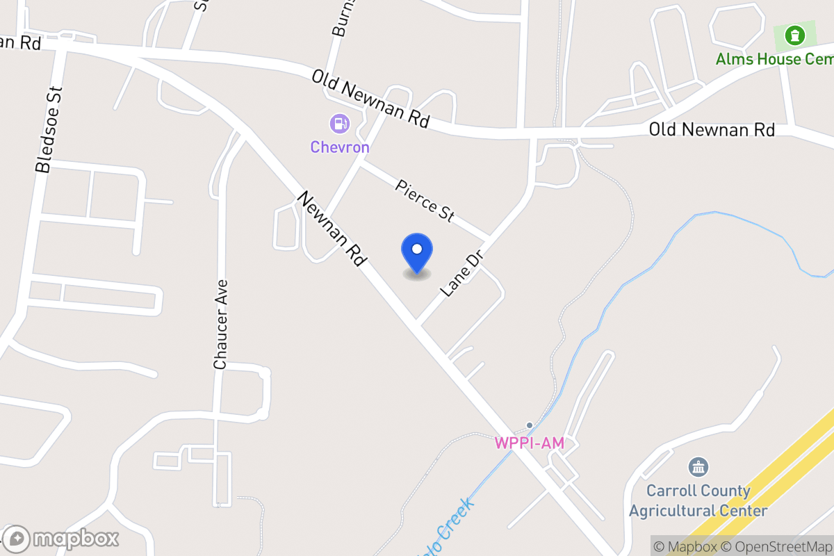 Map of 620 Newnan Rd