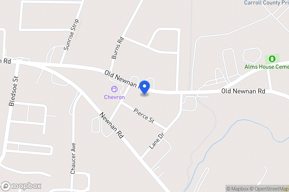Map of 417 Old Newnan Rd