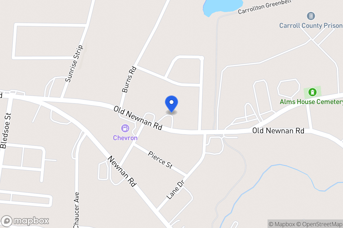 Map of 416 Old Newnan Rd