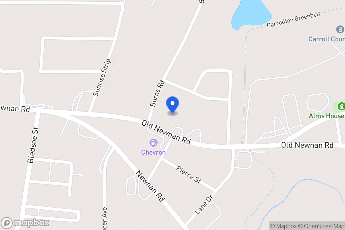Map of 412 Old Newnan Rd