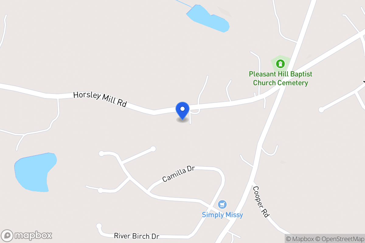 Map of 981 Horsley Mill Rd