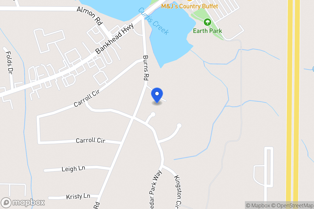 Map of 107 Cedarcrest Dr