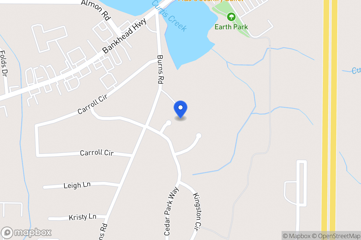 Map of 105 Cedarcrest Dr
