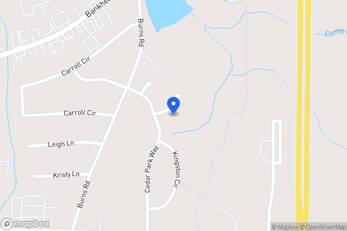 Map of 105 Cresthaven Dr