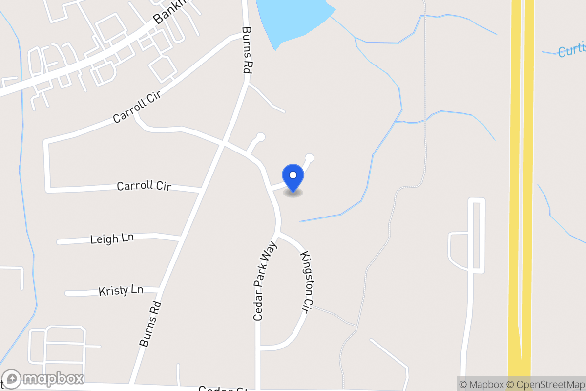 Map of 103 Cresthaven Dr