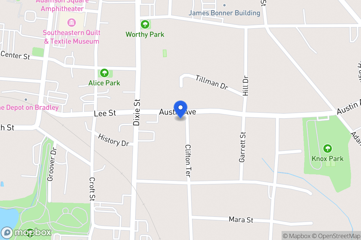 Map of 123 Austin Ave