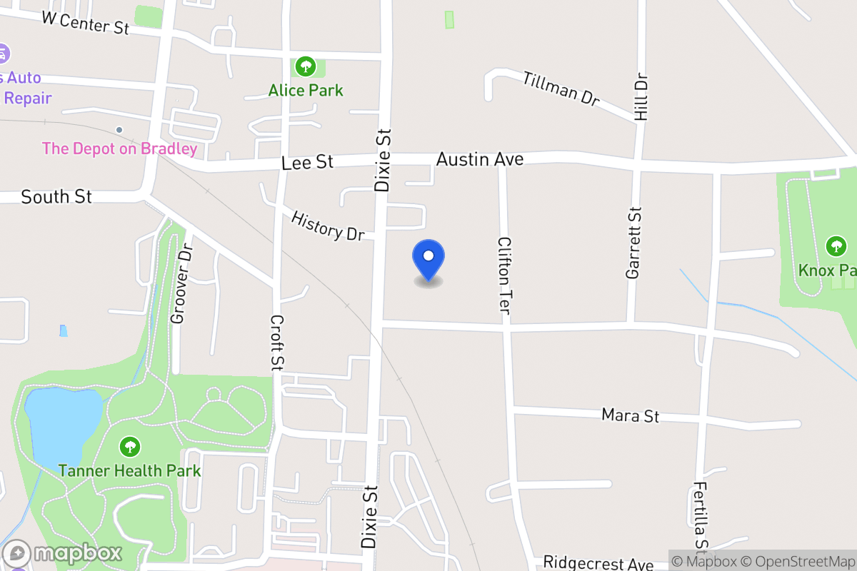 Map of 436 Dixie St
