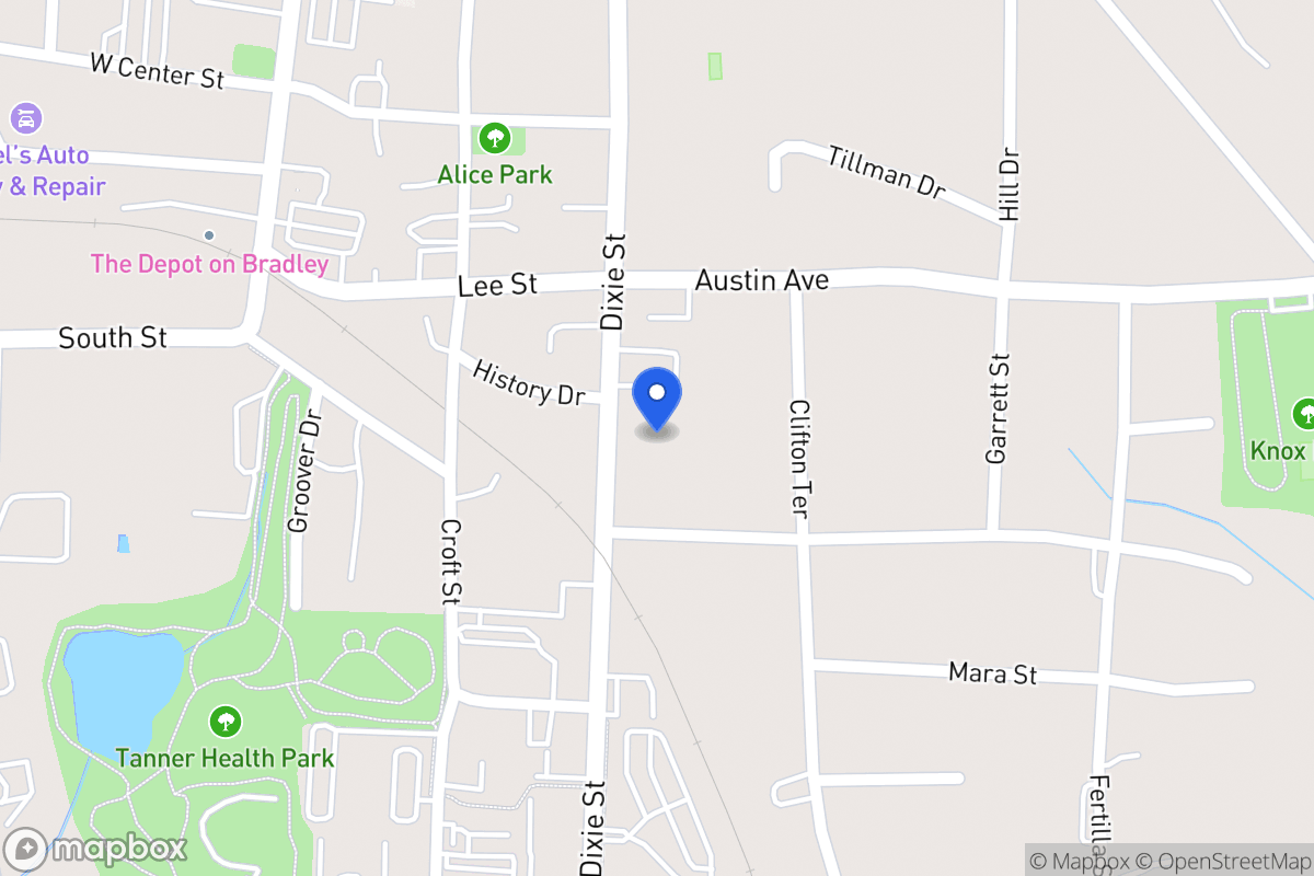 Map of 424 Dixie St