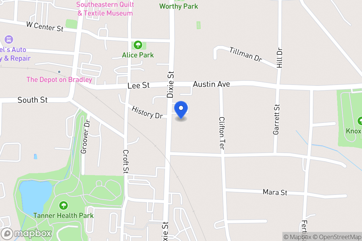 Map of 420 Dixie St