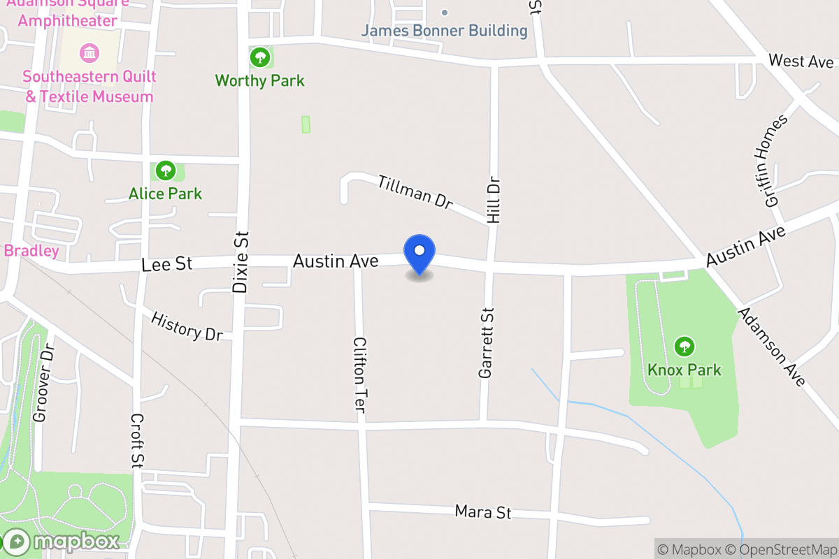 Map of 215 Austin Ave