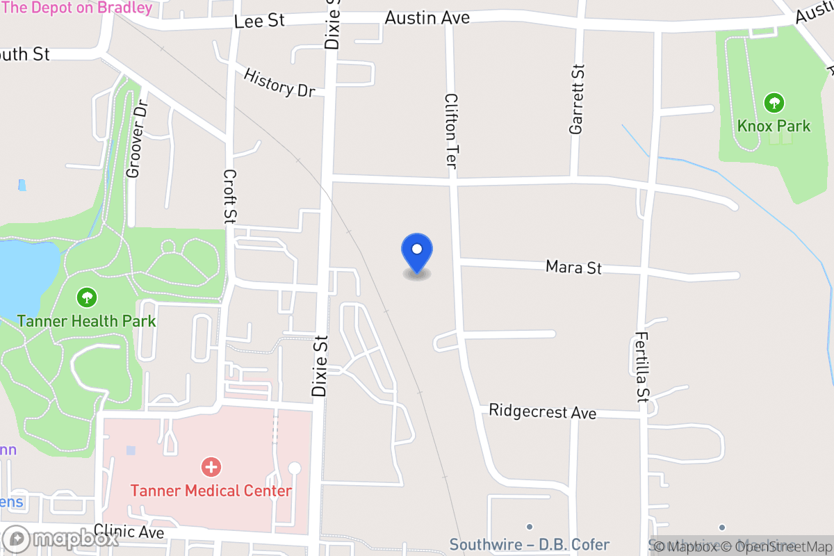 Map of 301 Clifton Terr