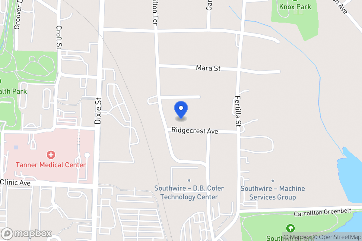 Map of 110 A/B Ridgecrest Ave
