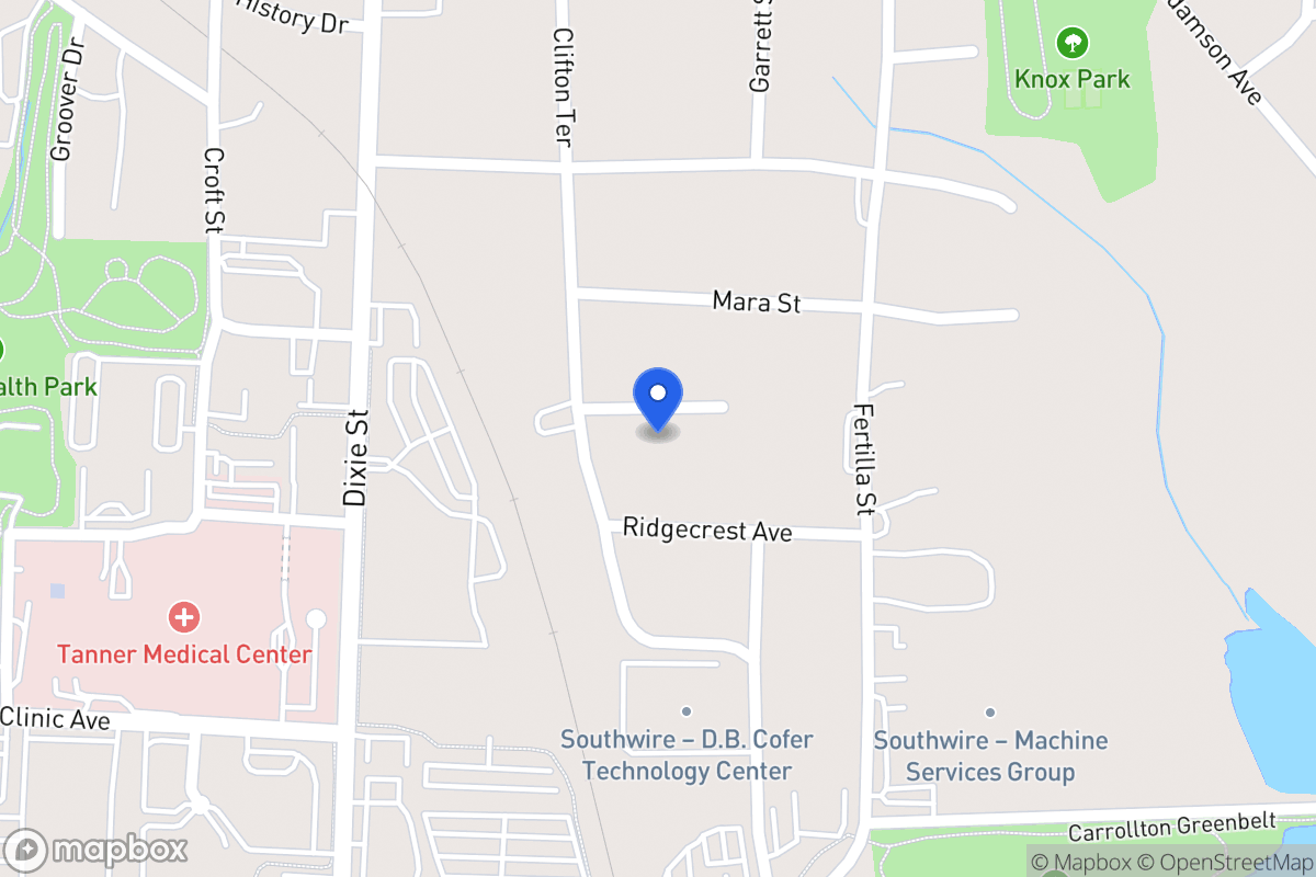 Map of 111 A/B Southside Ave