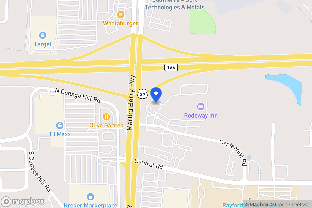 Map of 1200 S Park St