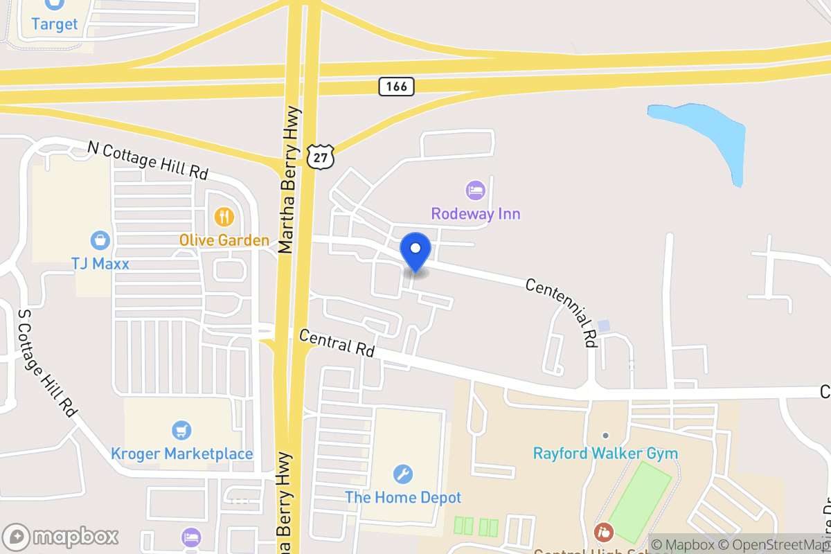 Map of 145 Centennial Dr