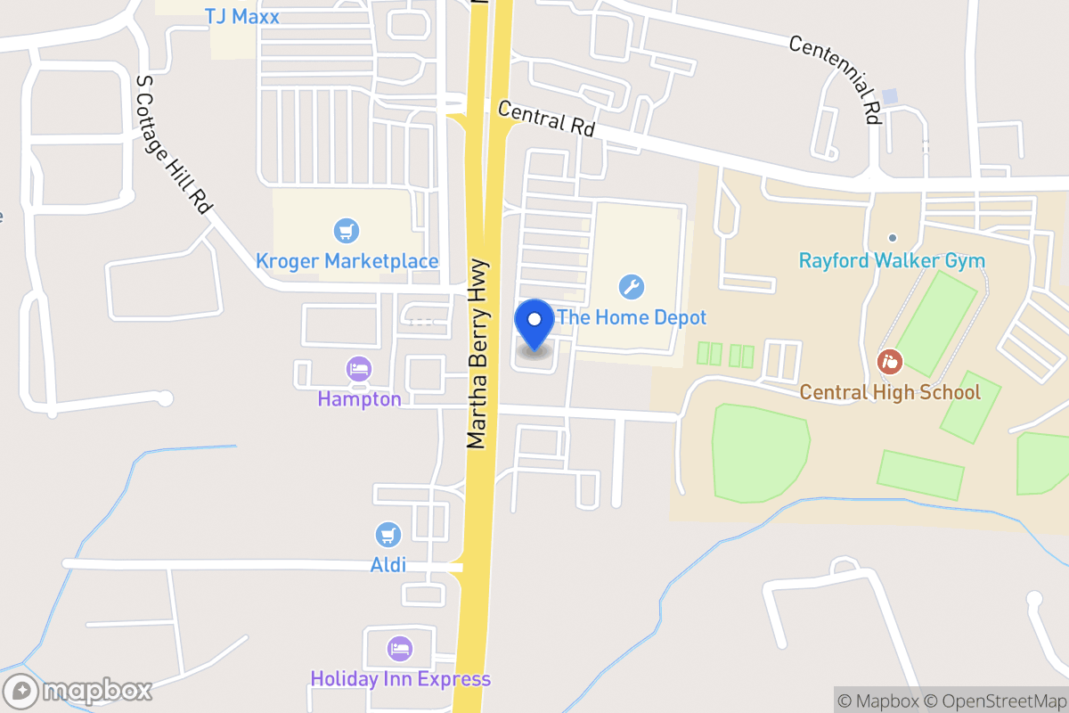 Map of 1382 S Park St