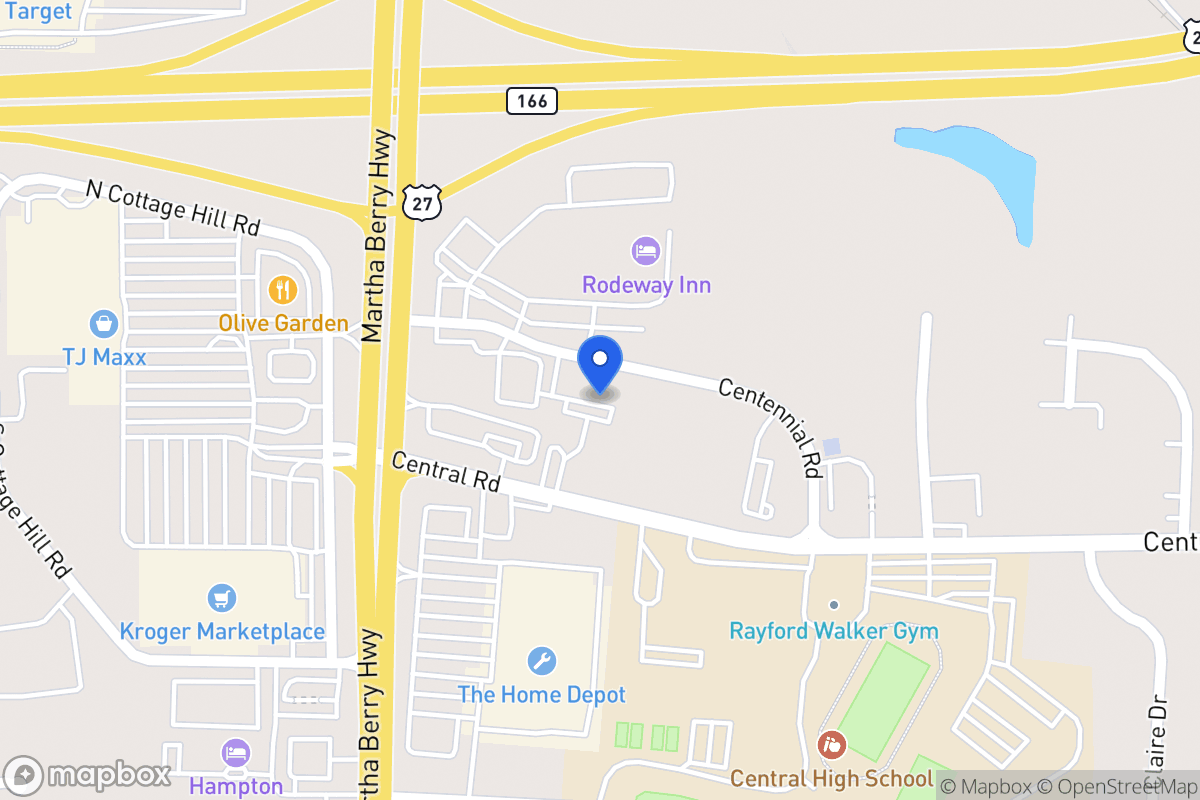 Map of 155 Centennial Dr