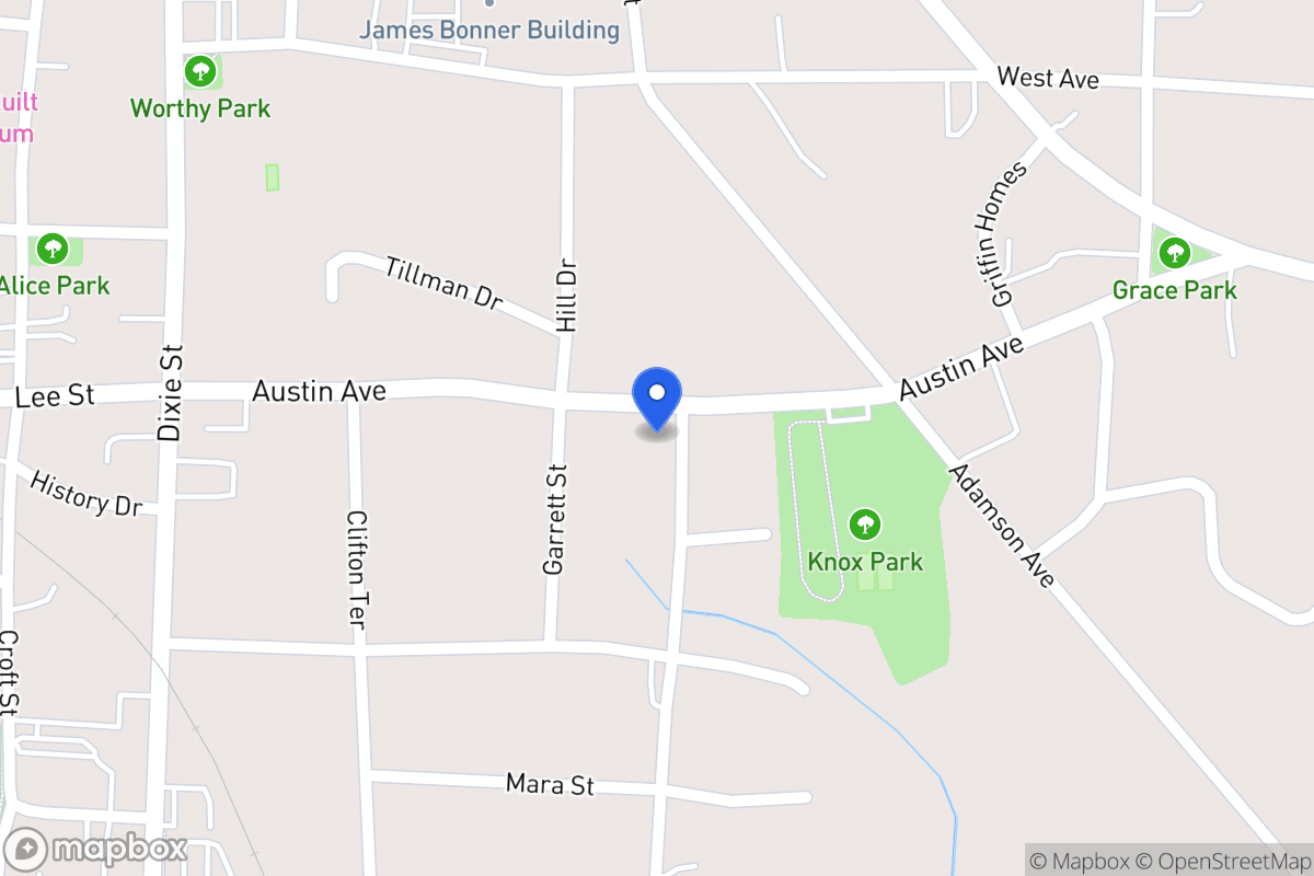 Map of 309 Austin Ave