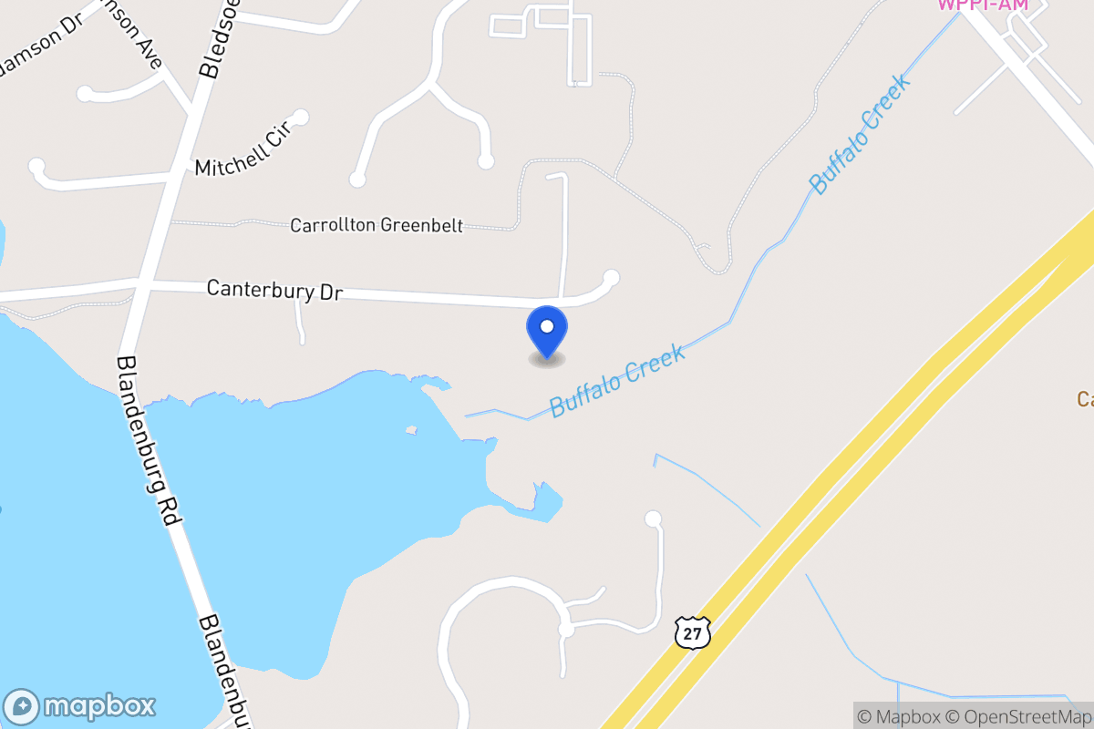 Map of Canterbury Dr