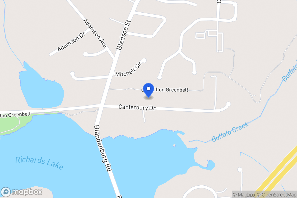 Map of 116 Canterbury Dr