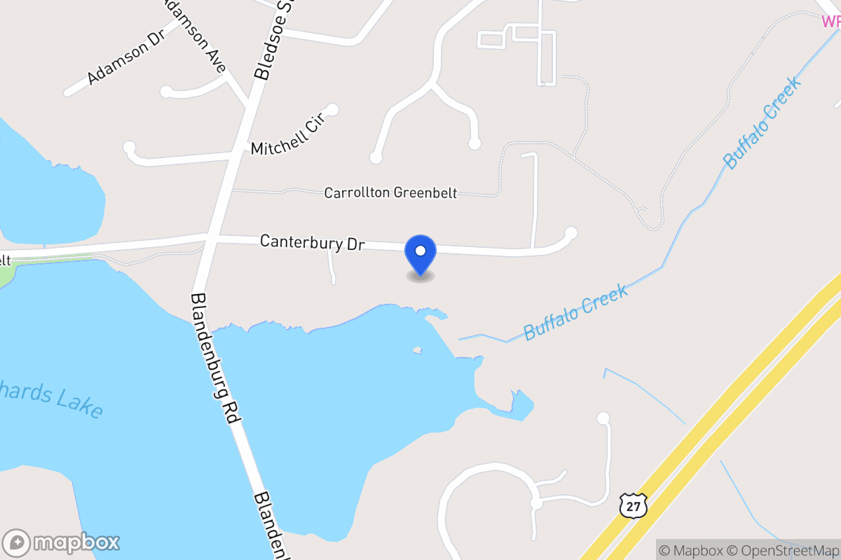 Map of 135 Canterbury Dr