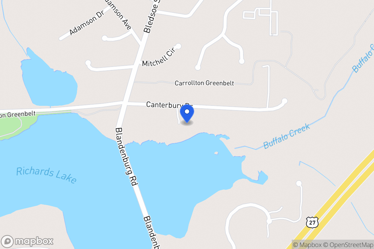 Map of 117 Canterbury Dr