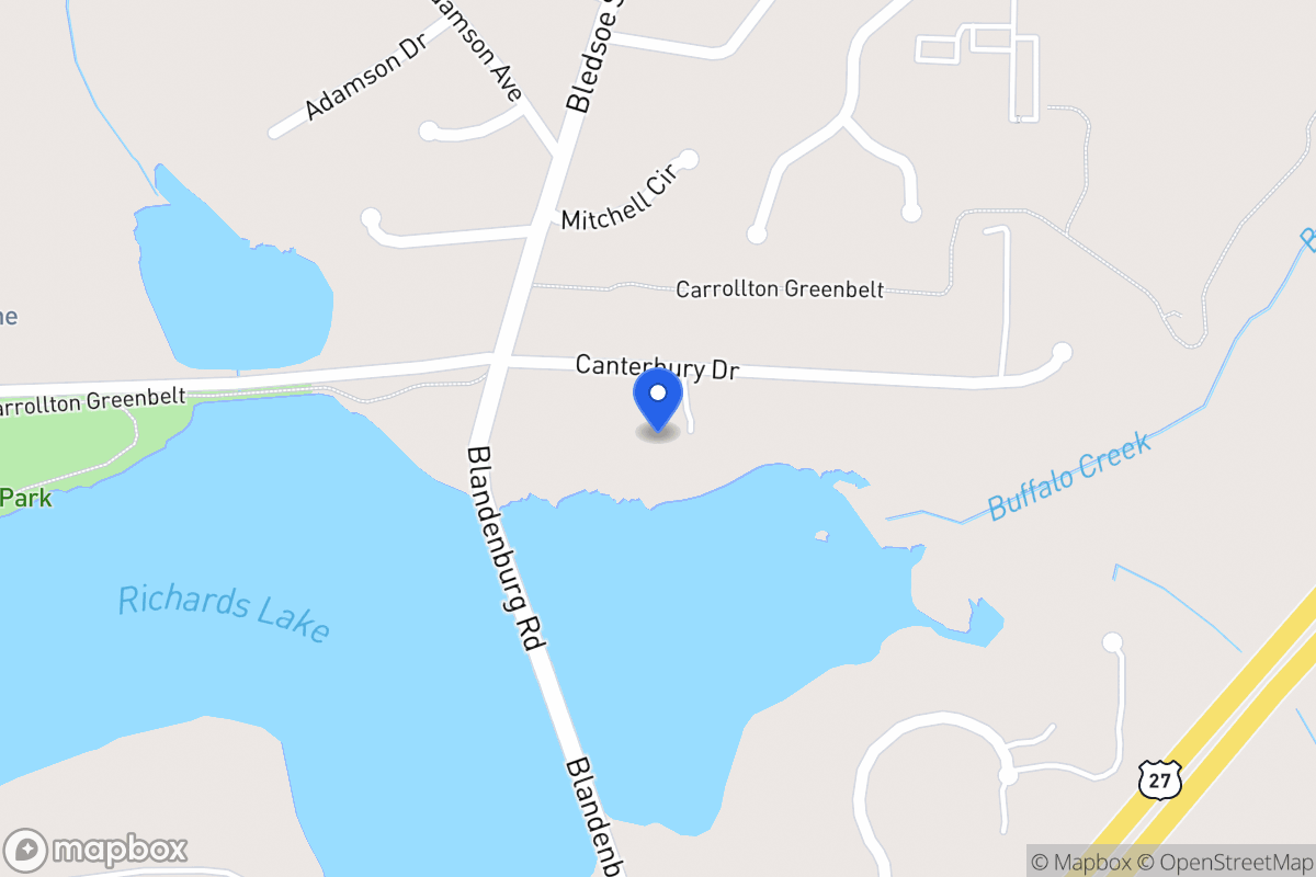 Map of 115 Canterbury Dr