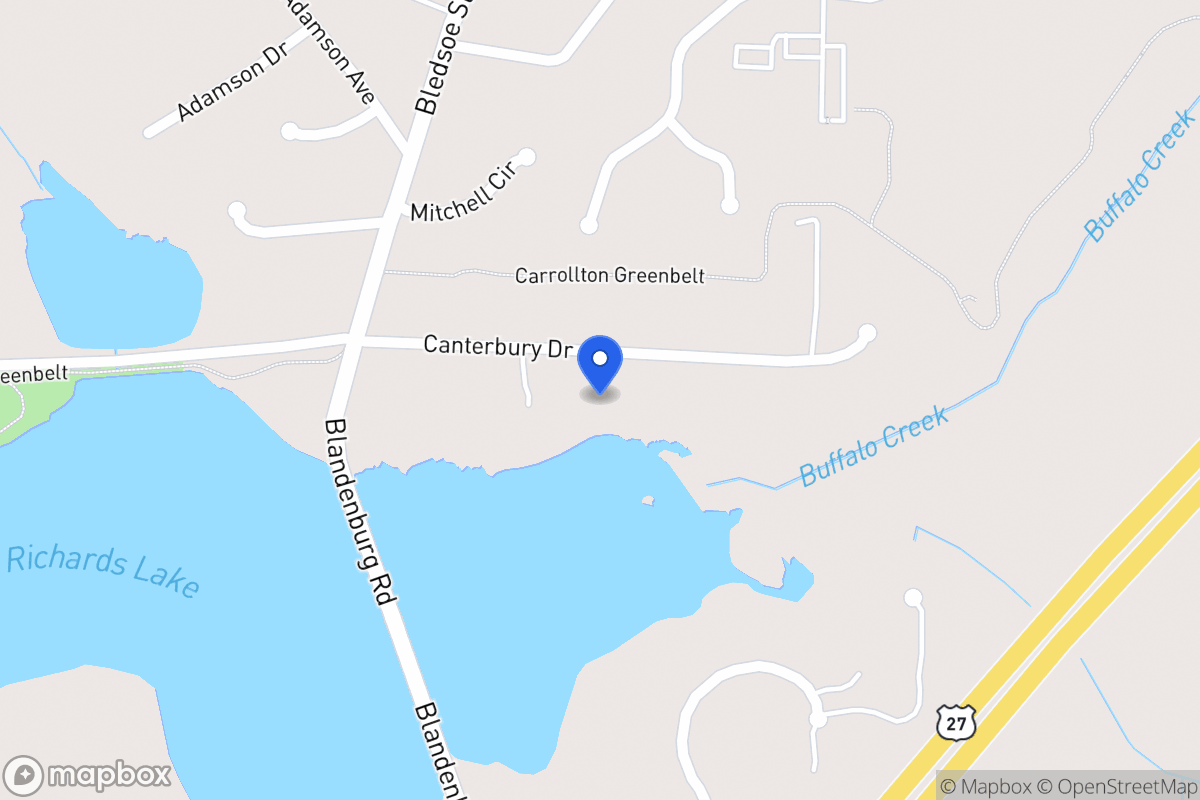 Map of 119 Canterbury Dr