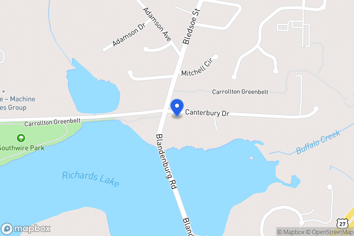 Map of 101 Canterbury Dr