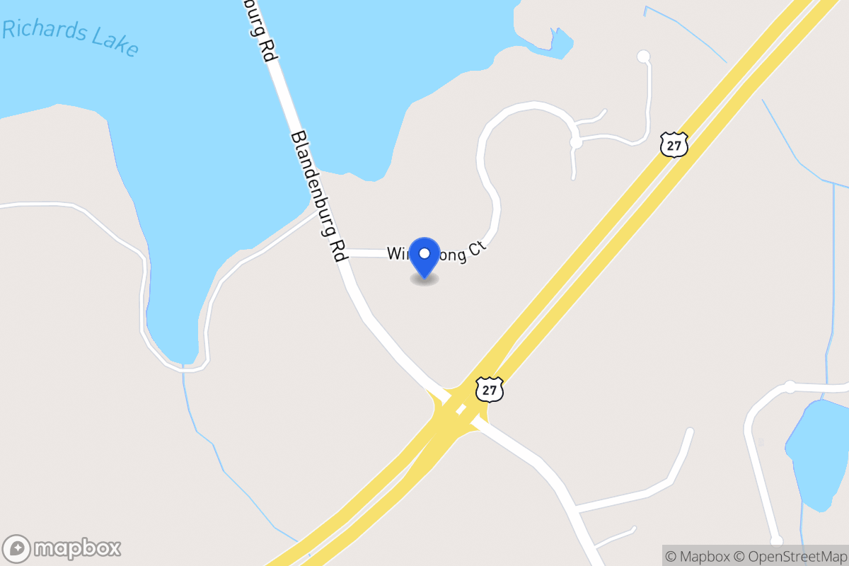 Map of 105 Windsong Ct