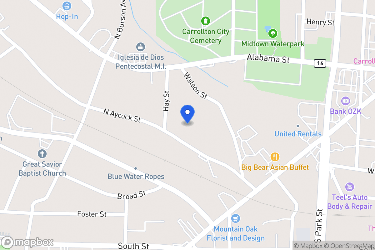 Map of 321 N Aycock St
