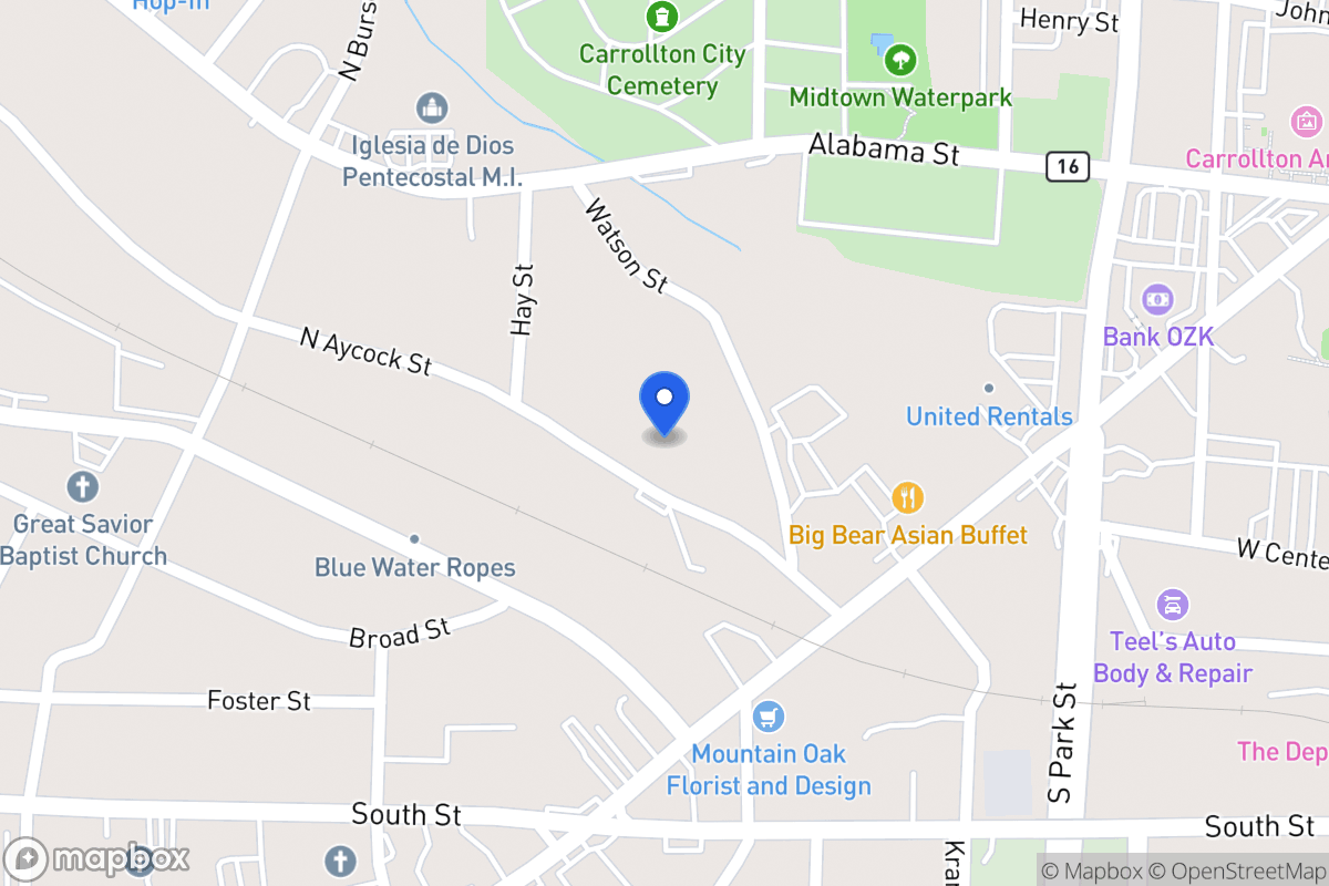 Map of 115 N Aycock St