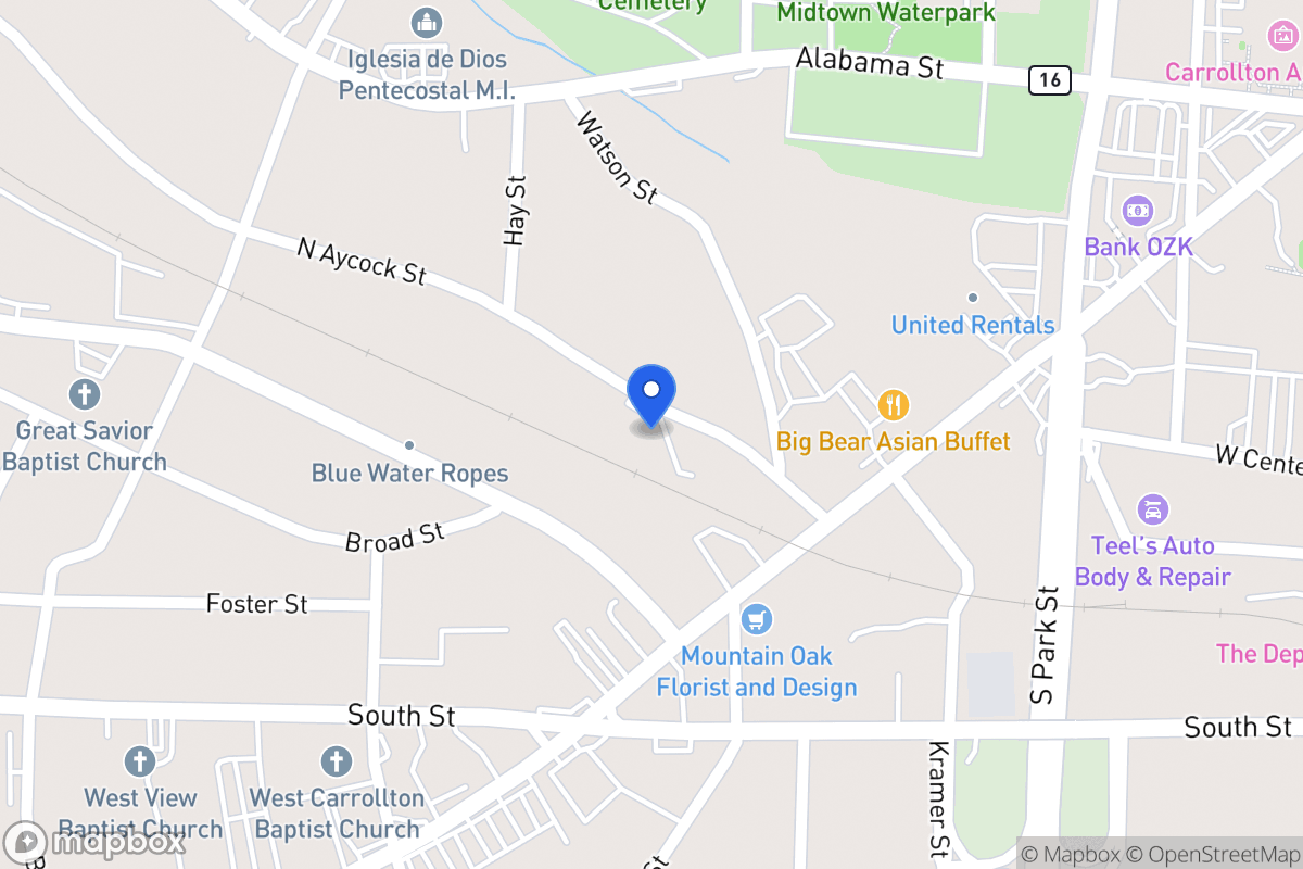 Map of 302 N Aycock St