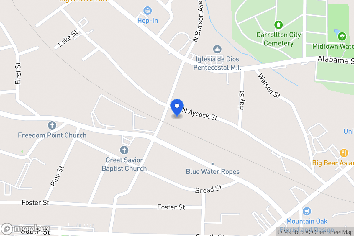 Map of 516 N Aycock St