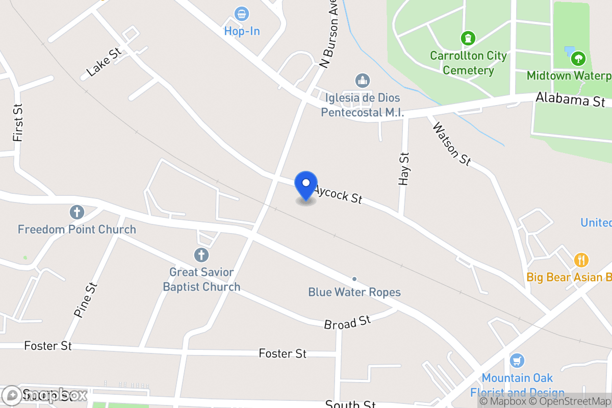 Map of 510 N Aycock St