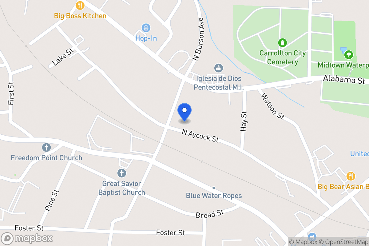 Map of 515 N Aycock St