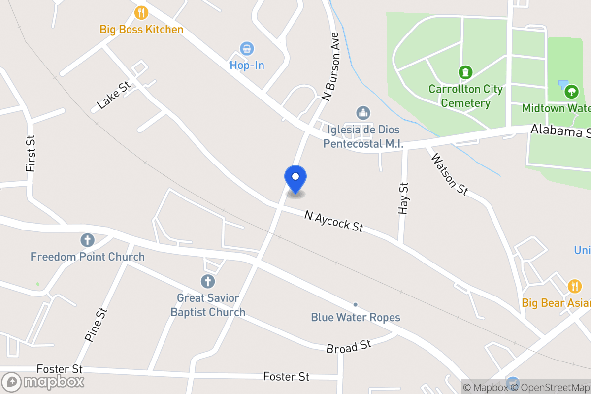 Map of 509 N Aycock St