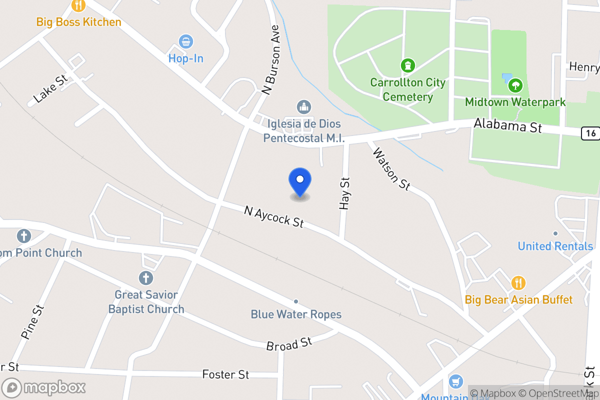 Map of 119 N Aycock St