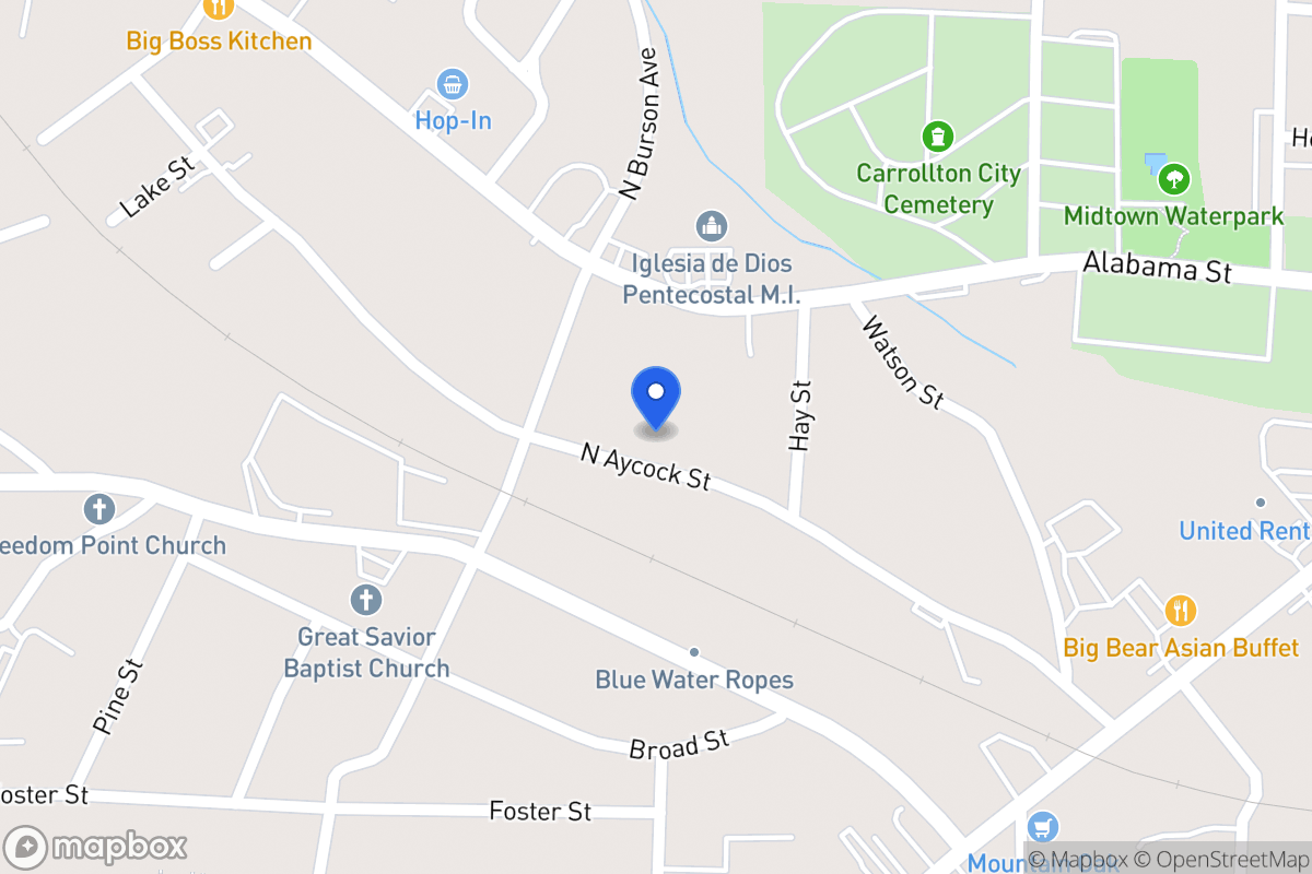 Map of 123 N Aycock St