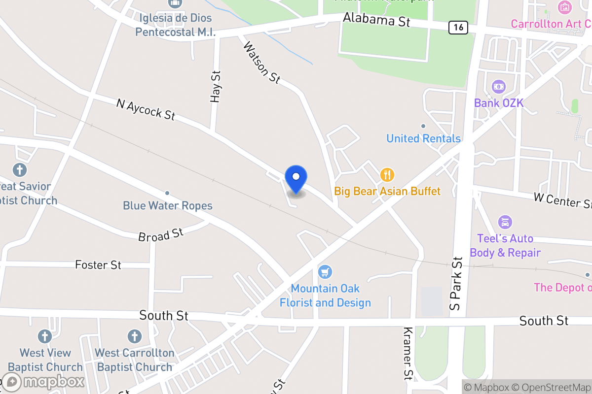 Map of 214 N Aycock St