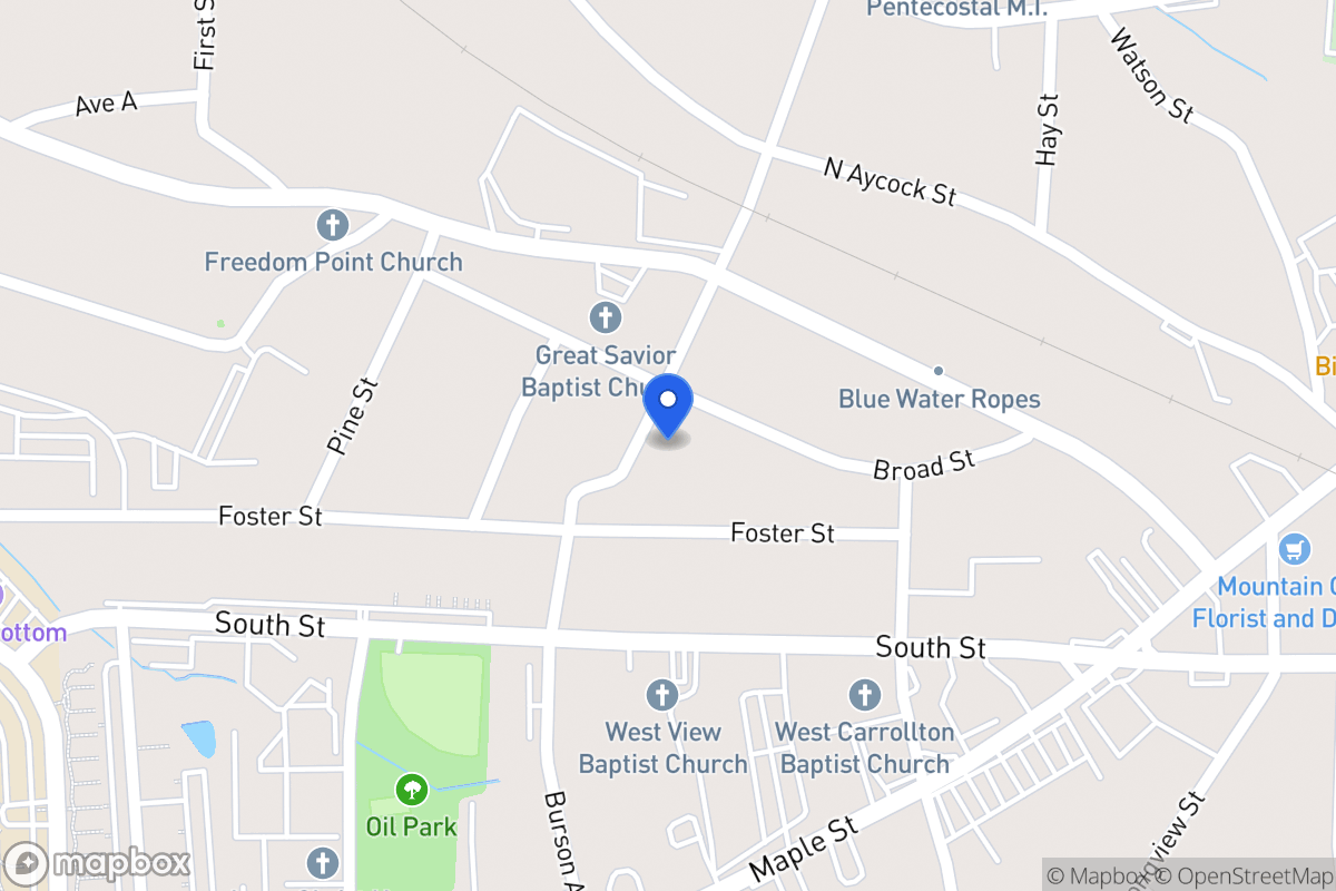 Map of 404 Burson Ave