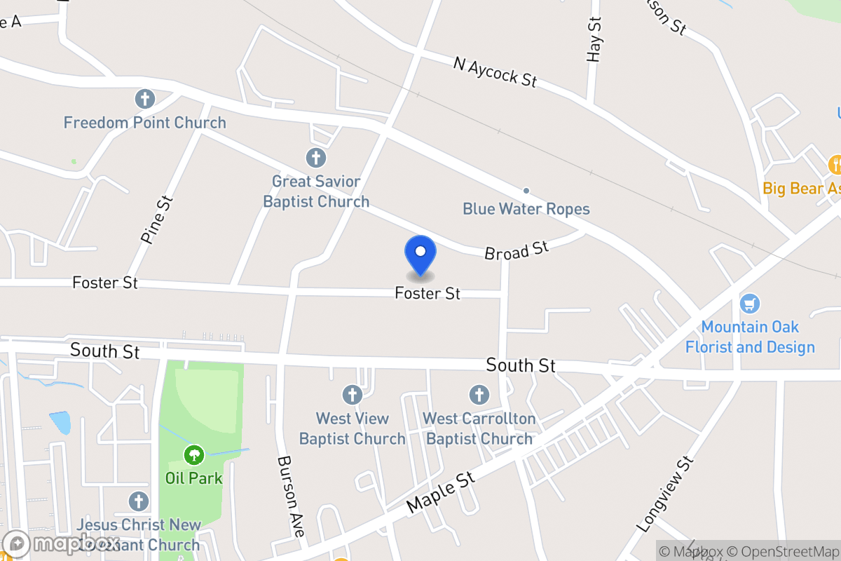 Map of 115 Foster St