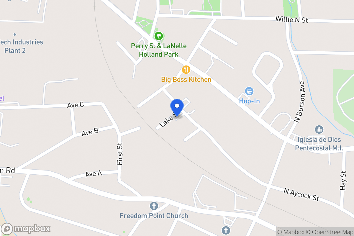 Map of 720 N Aycock St