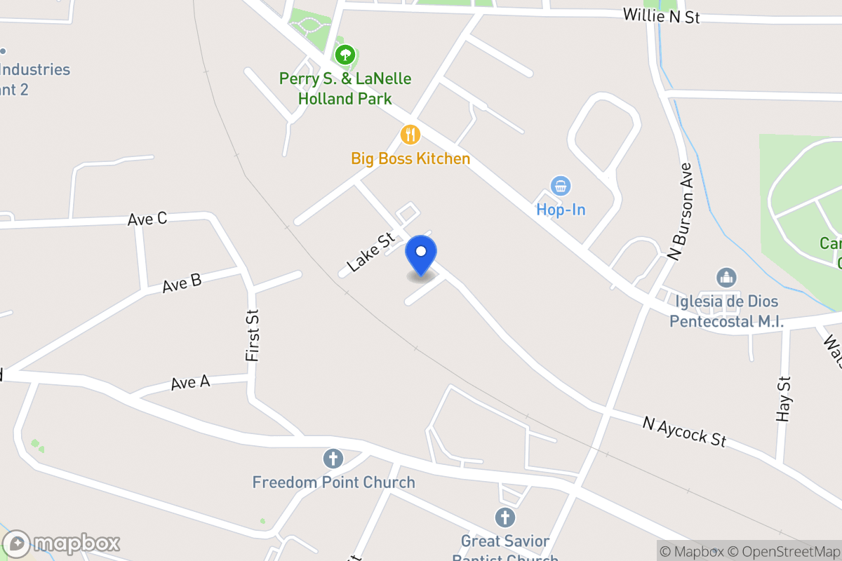 Map of 702 N Aycock St
