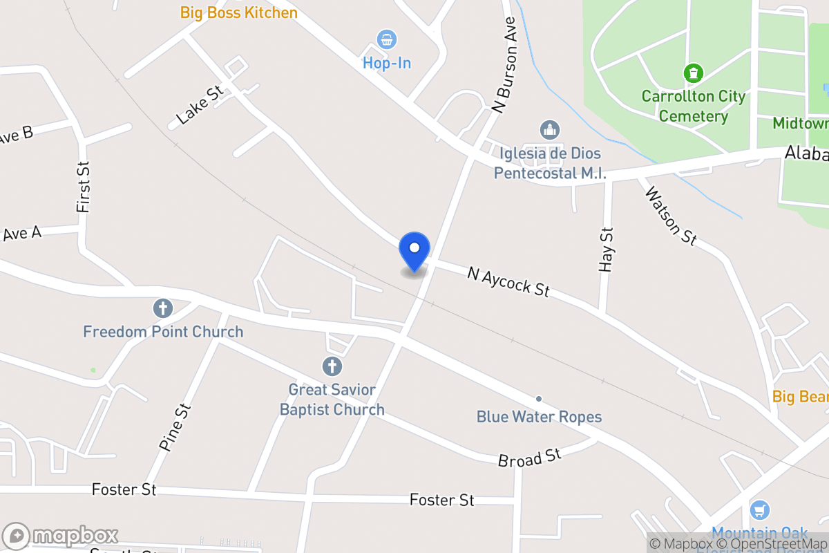 Map of 602 N Aycock St