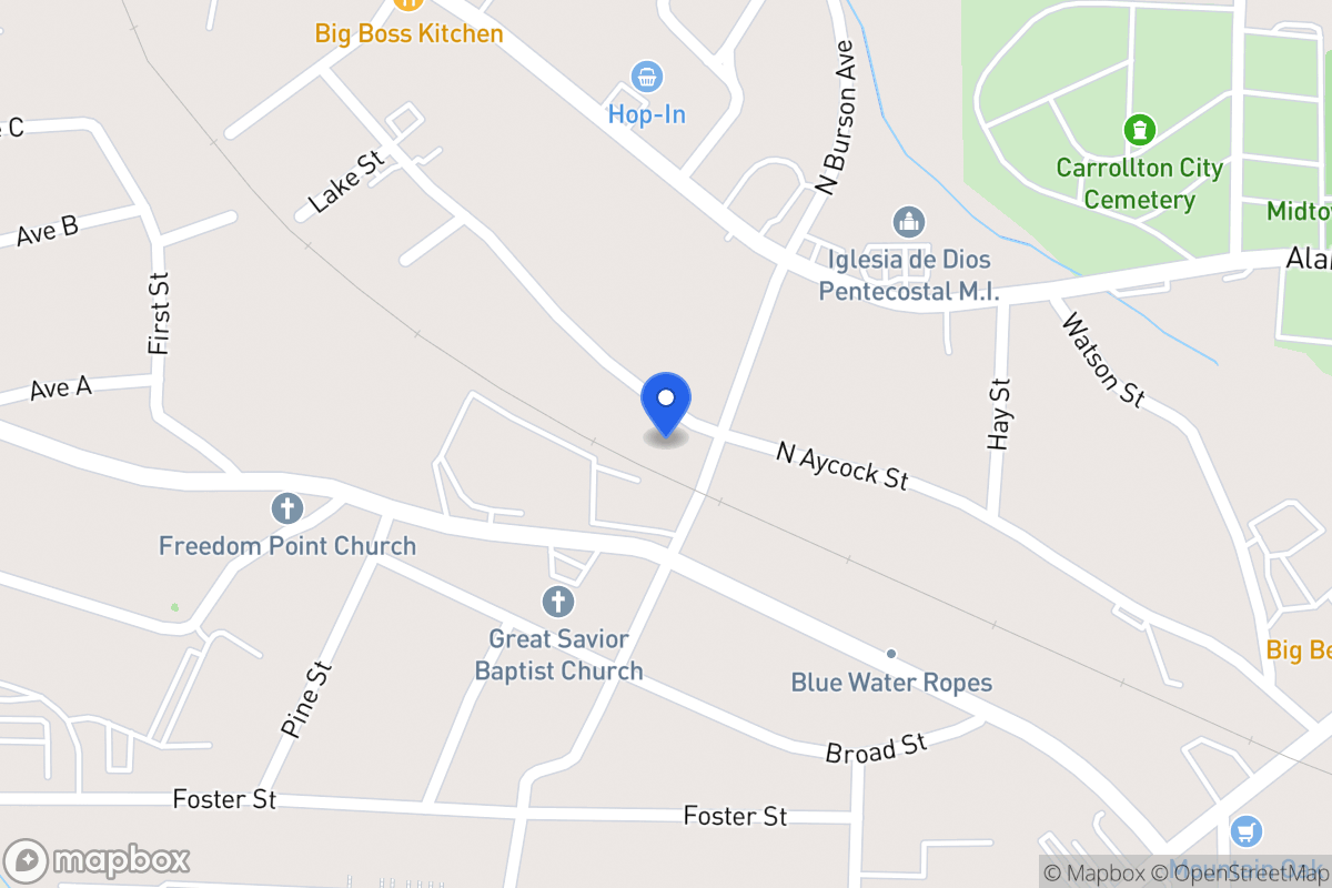 Map of 604 N Aycock St