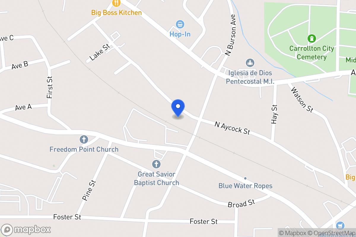 Map of 608 N Aycock St